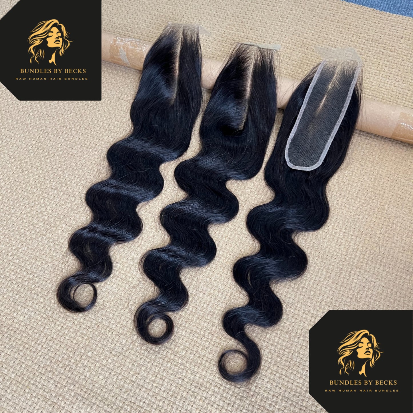 Virgin HD Closure – 100% Unprocessed Human Hair with HD Lace (Straight & Body Wave)