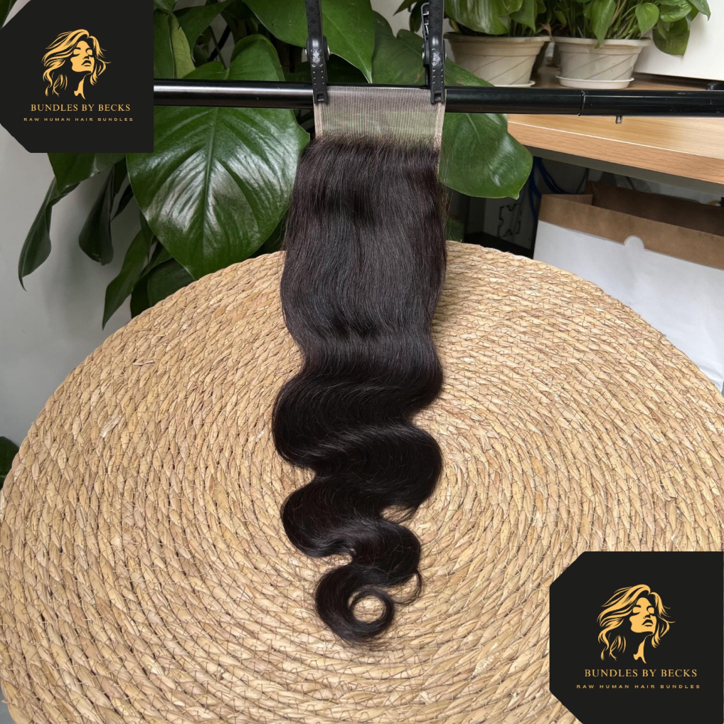 Virgin Transparent Lace Closure – 100% Unprocessed Human Hair (Straight & Body Wave)