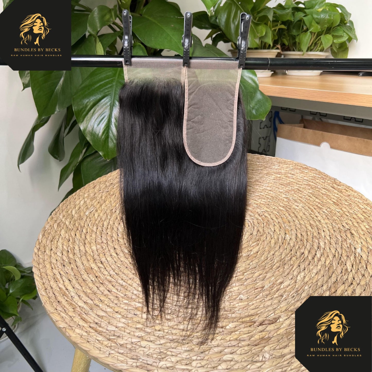 Virgin Transparent Lace Closure – 100% Unprocessed Human Hair (Straight & Body Wave)