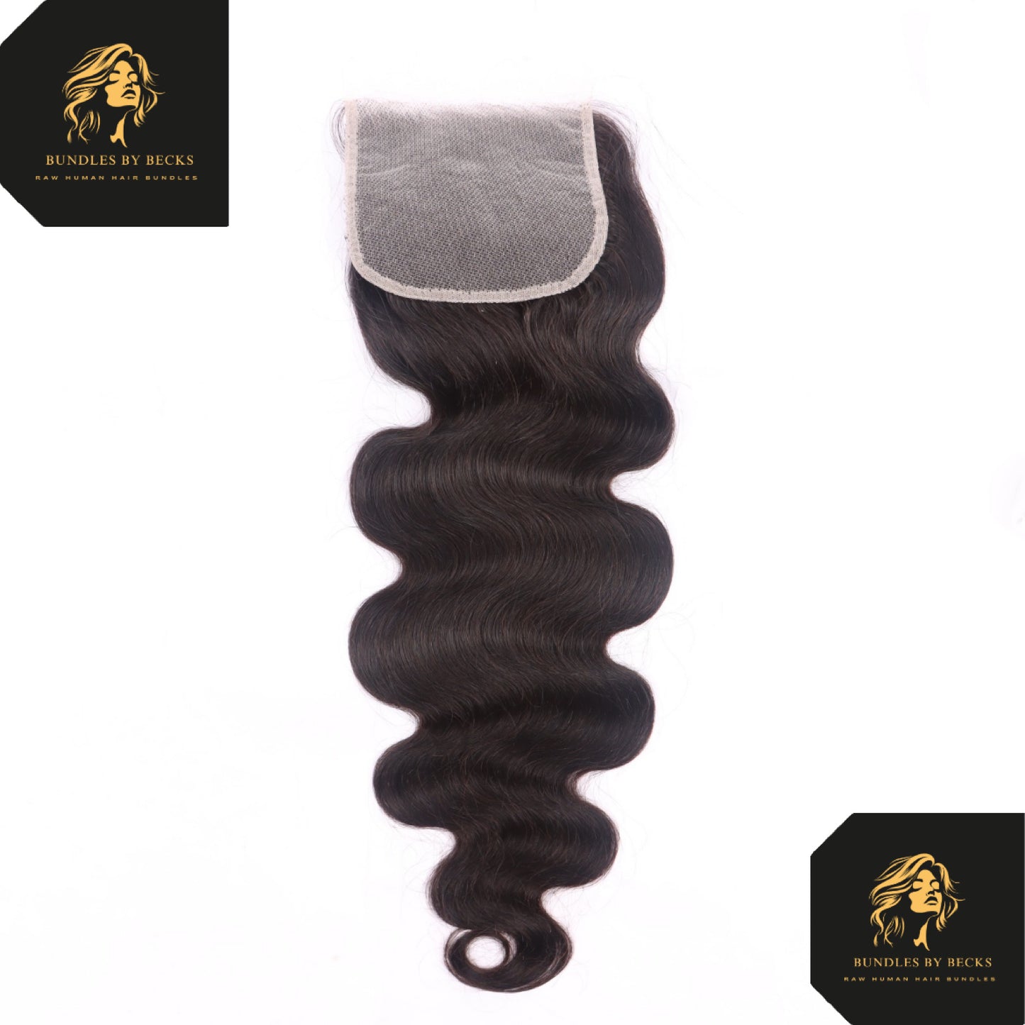 Virgin Transparent Lace Closure – 100% Unprocessed Human Hair (Straight & Body Wave)