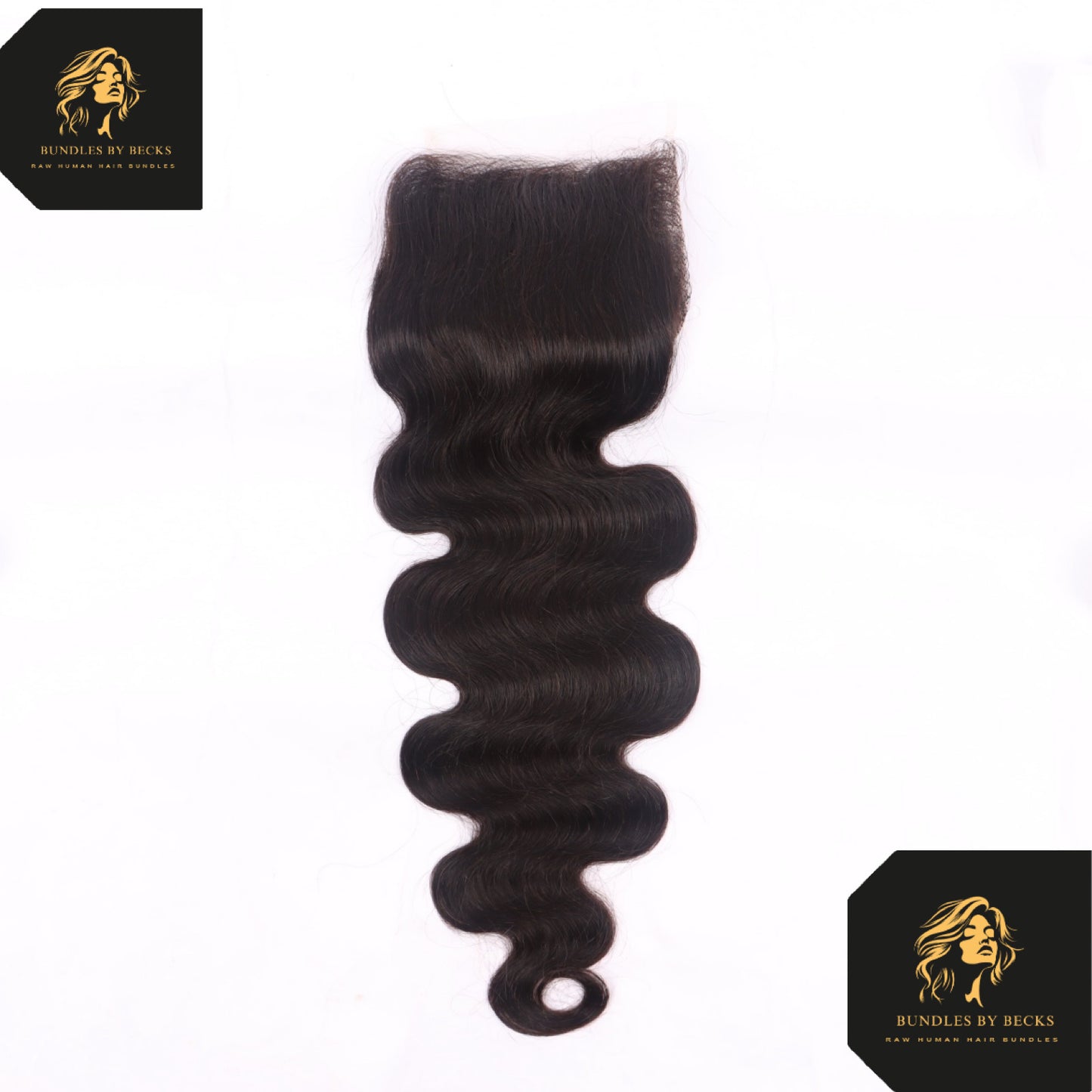 Virgin Transparent Lace Closure – 100% Unprocessed Human Hair (Straight & Body Wave)