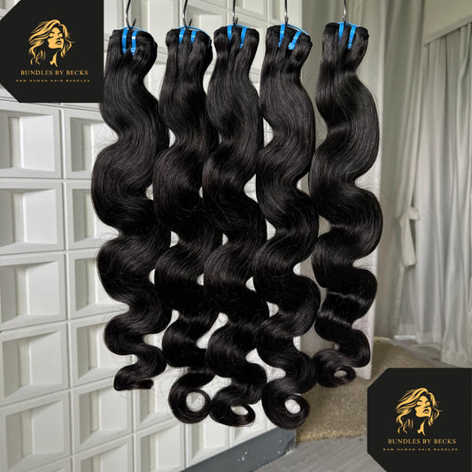 Raw Body Wave Hair Bundles – 100% Raw, Single-Donor Human Hair