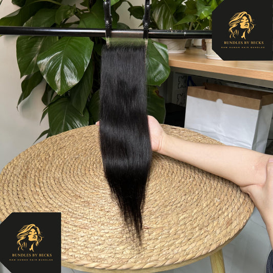 Virgin HD Closure – 100% Unprocessed Human Hair with HD Lace (Straight & Body Wave)