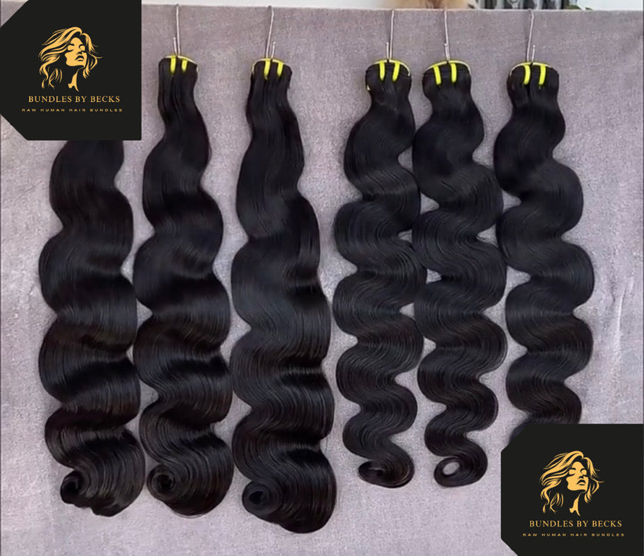 Virgin Body Wave Hair Bundles – 100% Unprocessed Human Hair
